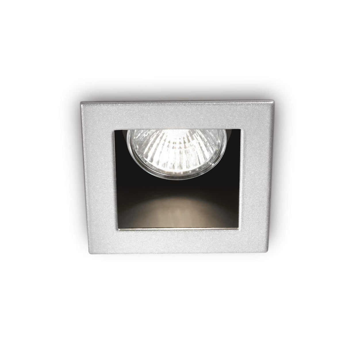 Contemporary Offset Bezel Square Recessed Ceiling Downlight, GU10, Aluminum