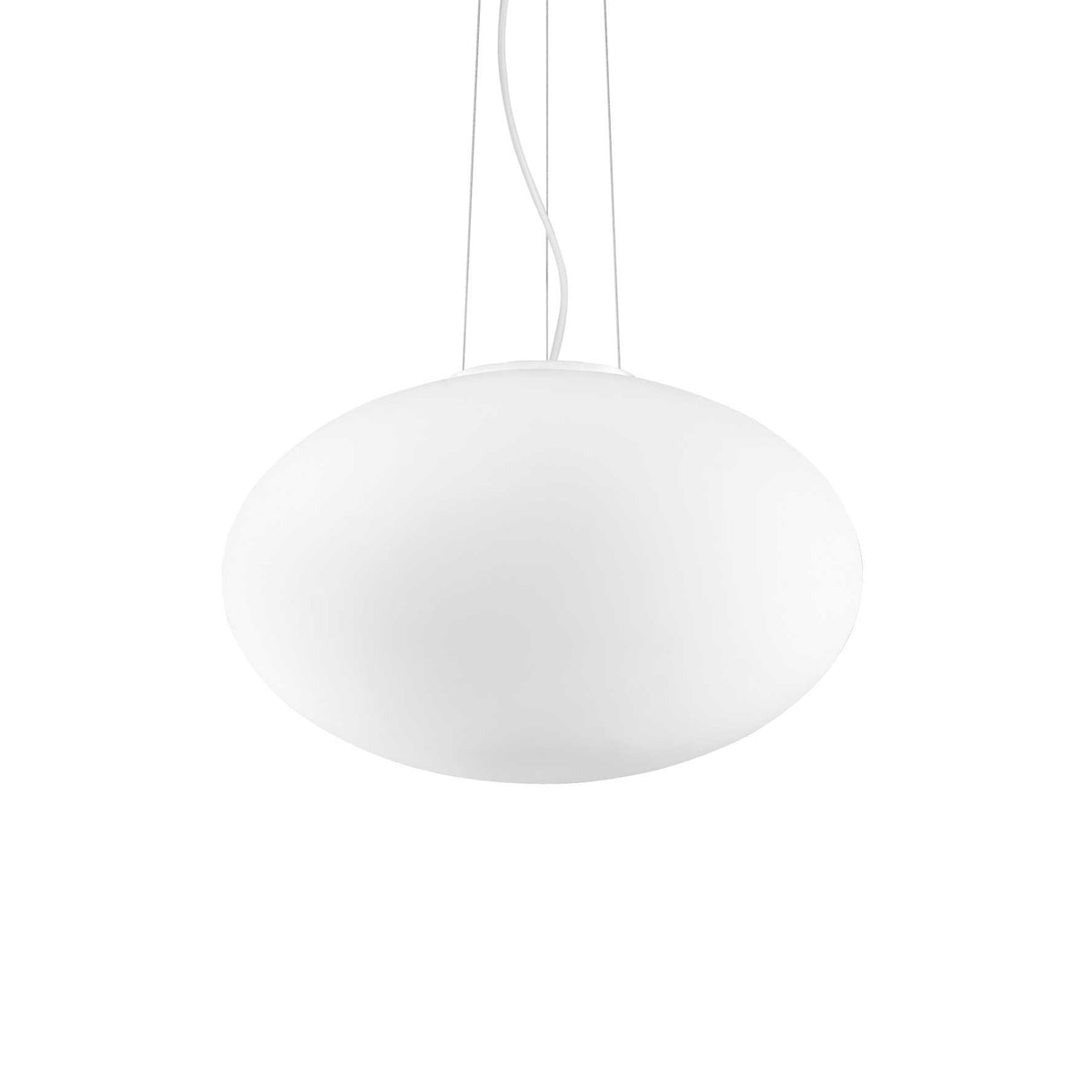 Frosted Sphere Pendant Light, Chrome Accents