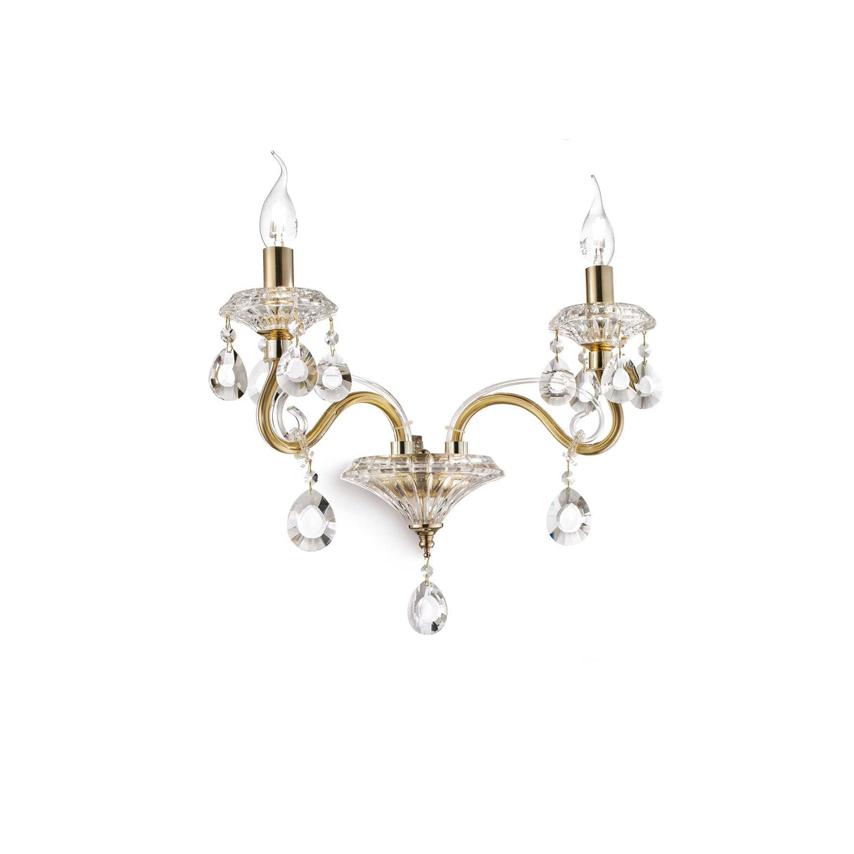 Negresco Gold Twin Wall Sconce