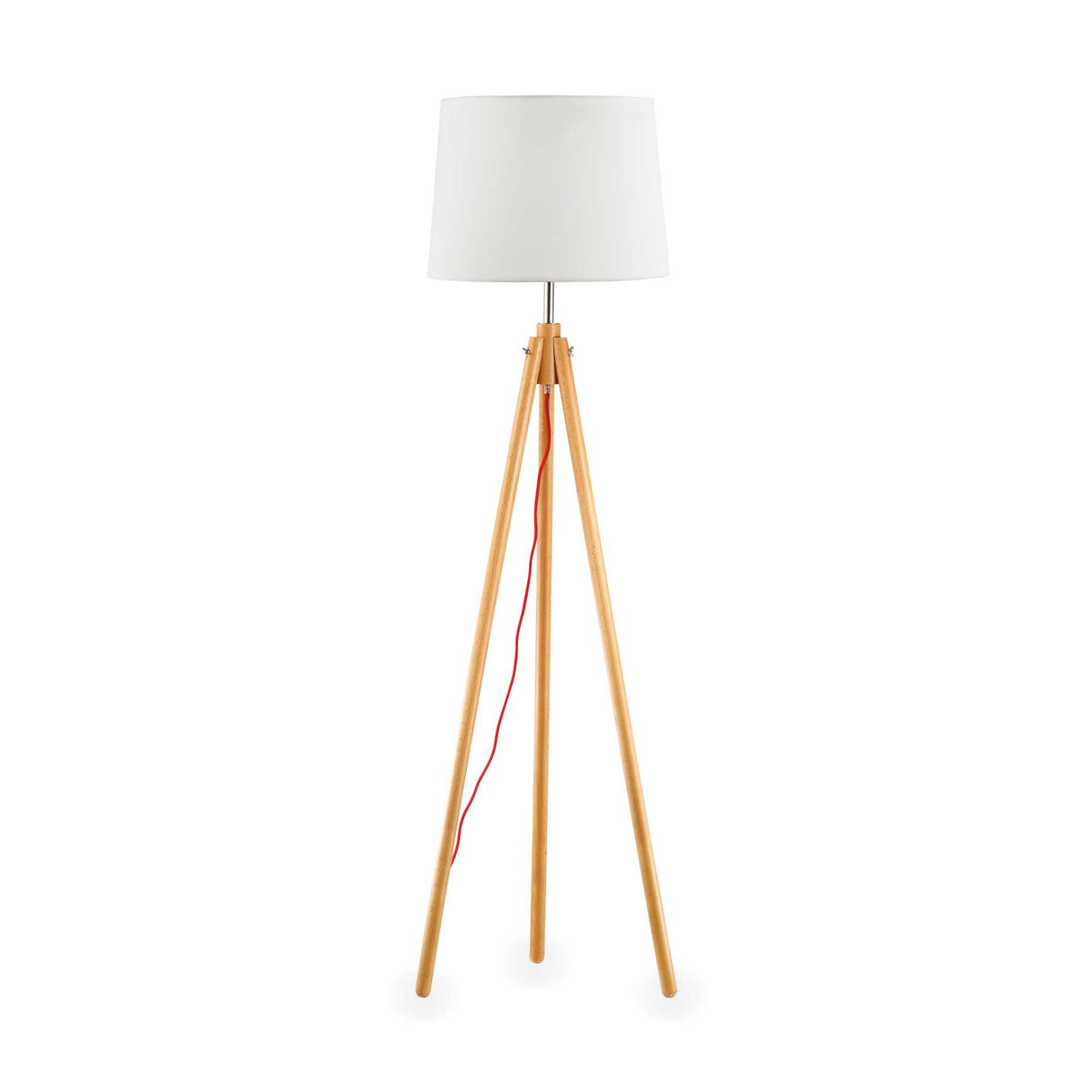 Modern York Wooden Tripod Floor Lamp, Tall and Elegant Design