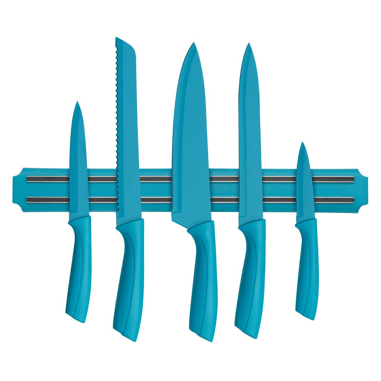 Blue Magnetic Knife Storage Bar And Holder