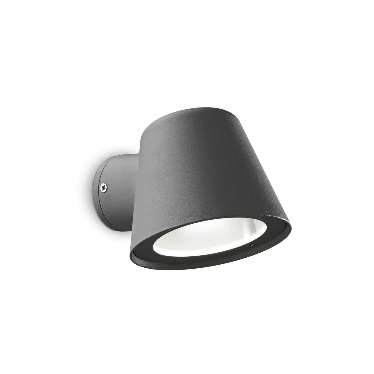 Contemporary Graphite Pot-Shaped Outdoor Wall Light GU10