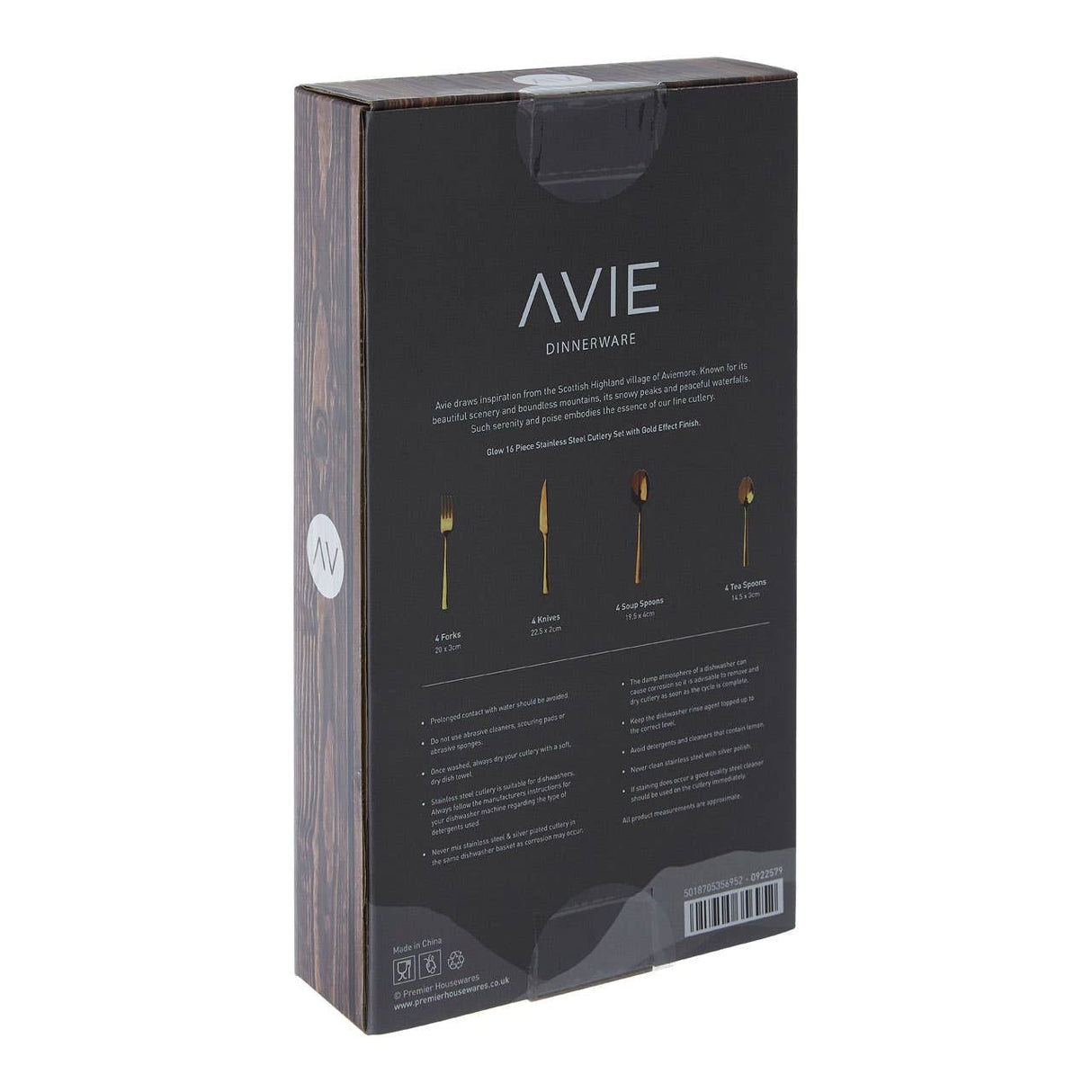 Avie Glow 16Pc Cutlery Set