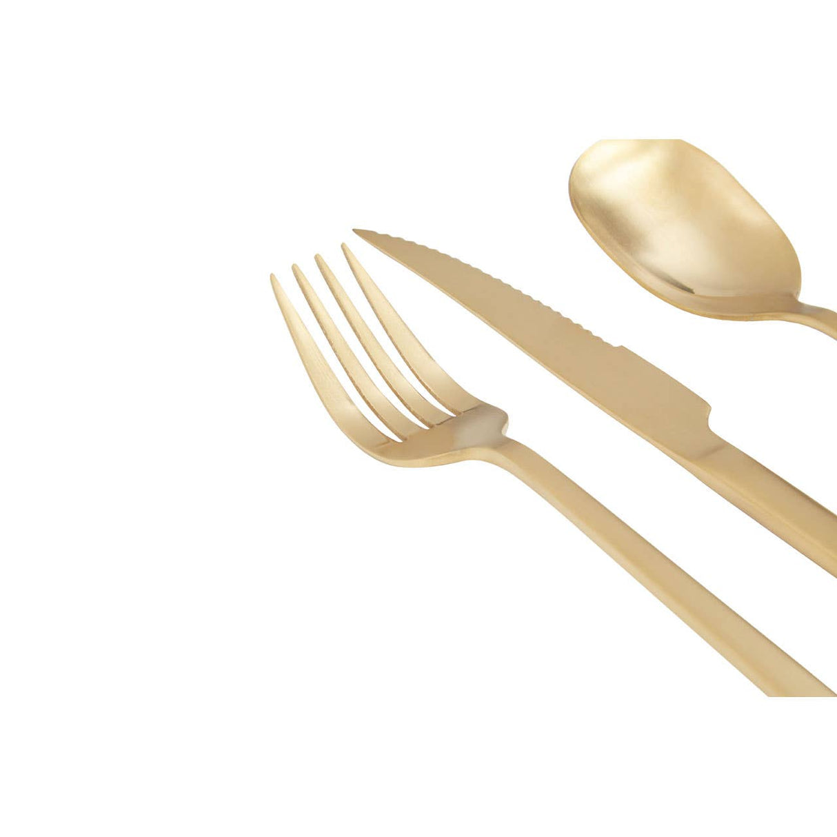 Avie 16Pc Gold Finish Cutlery Set