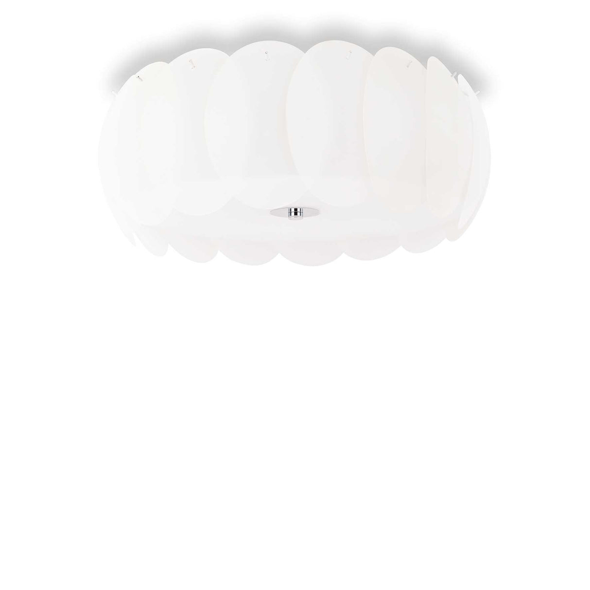 Elegant Ovalino 8-Light Modern Ceiling Fixture in White