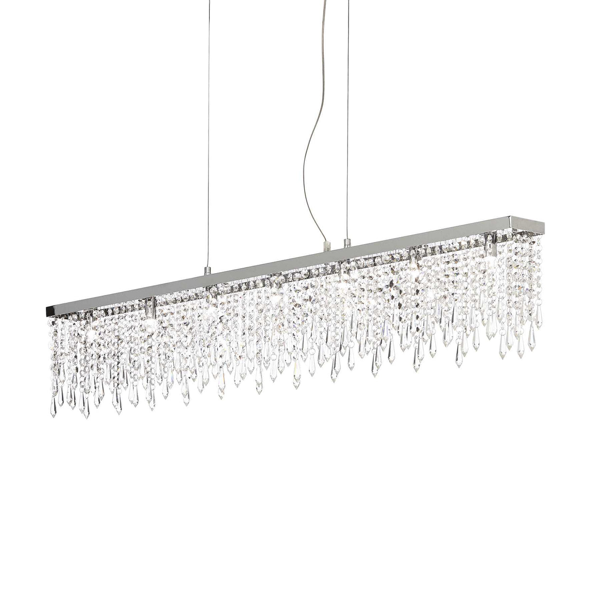 Giada Modern Crystal Waterfall Island Light, 116cm