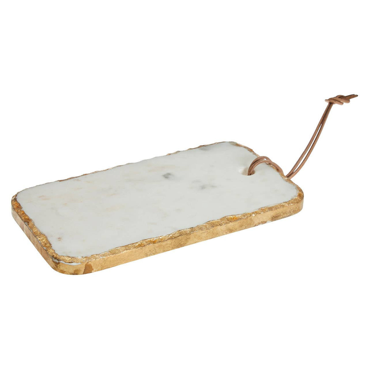 Empire White Marble Chopping and Serving Board with Gold Foil Detail