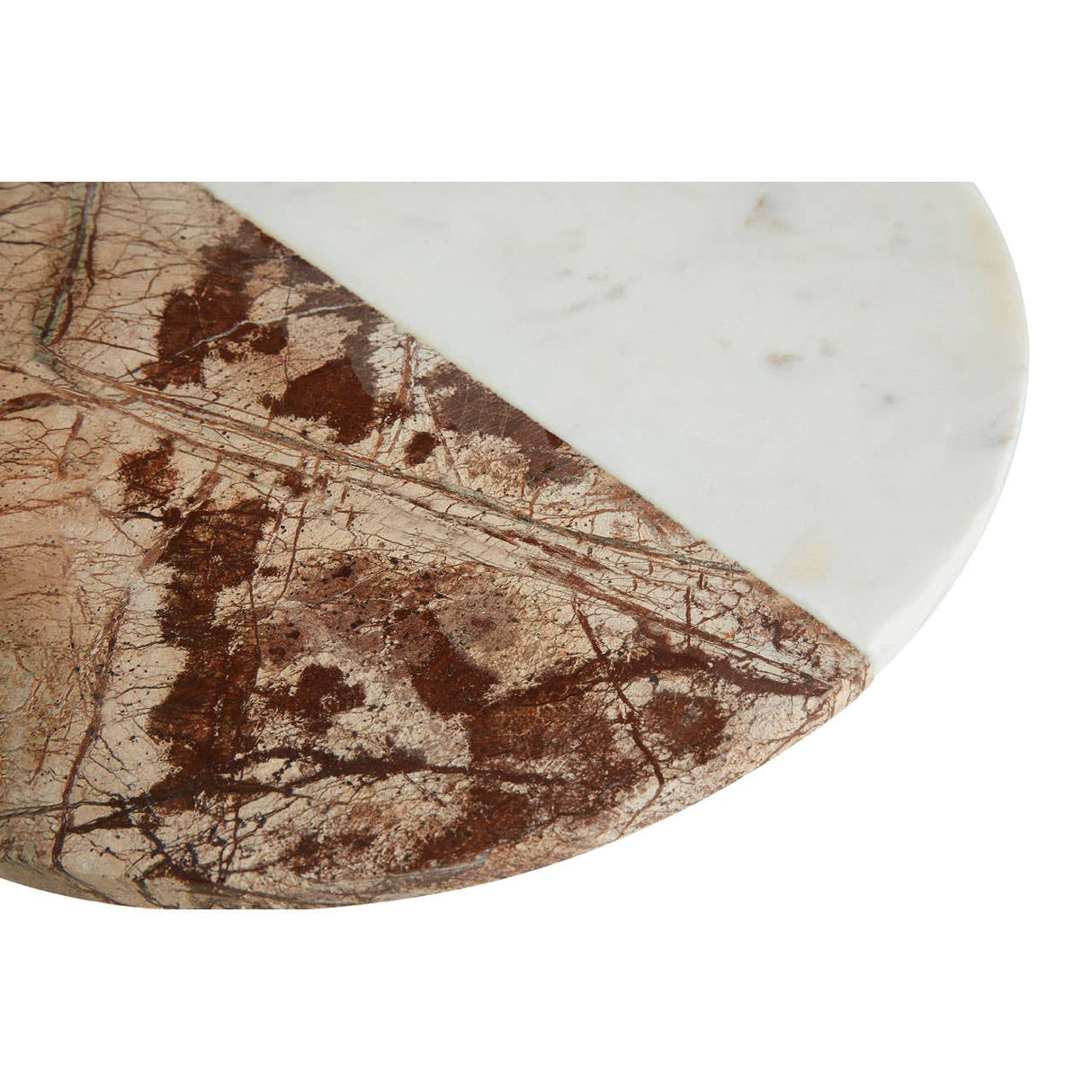 White / Brown Marble Round Paddle Board