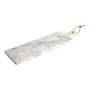 Salerno Medium White Marble Paddle Chopping and Serving Board