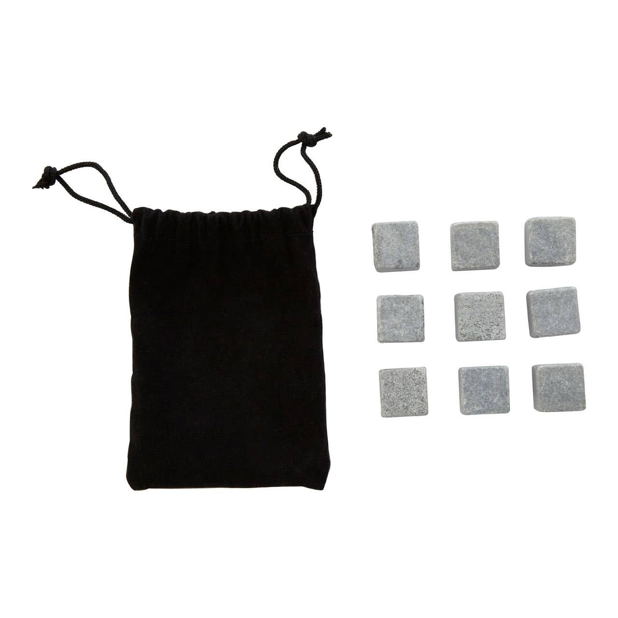 Set Of 9 Granite Ice Rocks