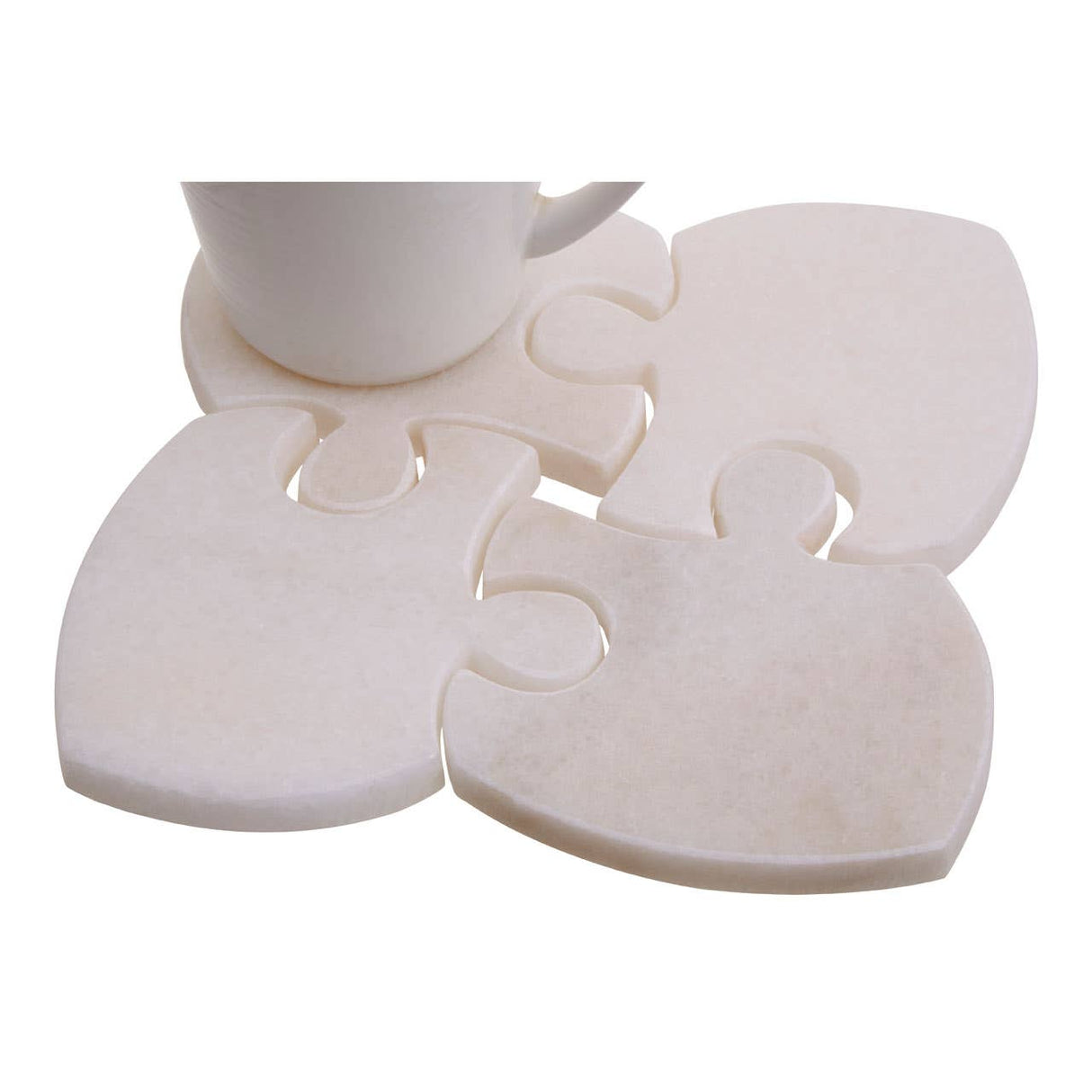 Marble Jigsaw Coasters