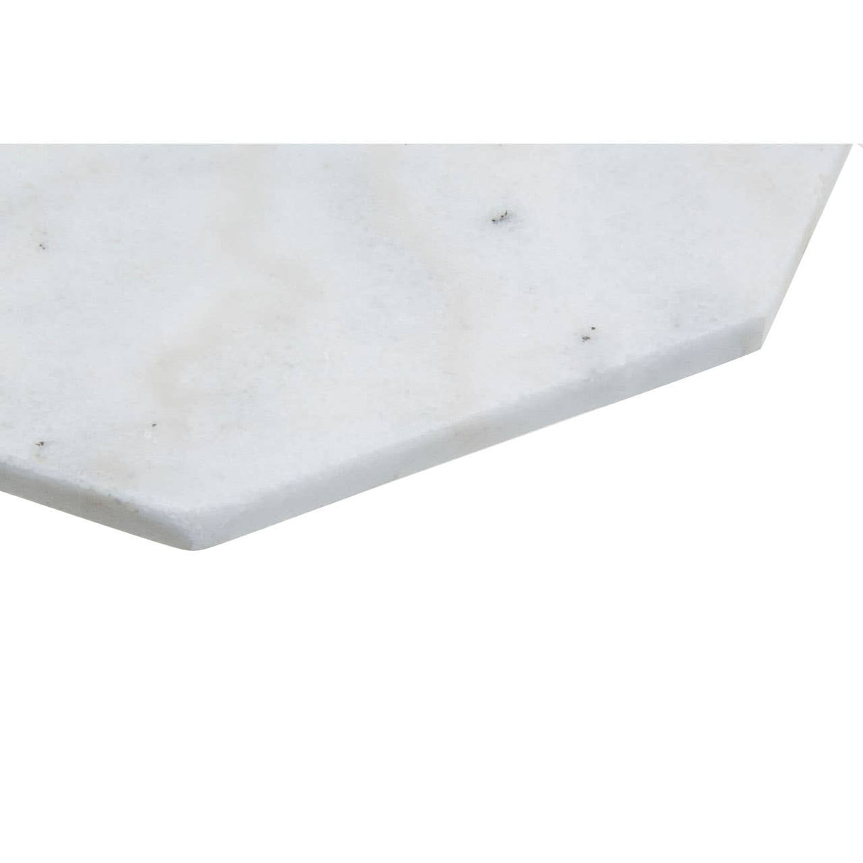 White Finish Octagonal Marble Trivet