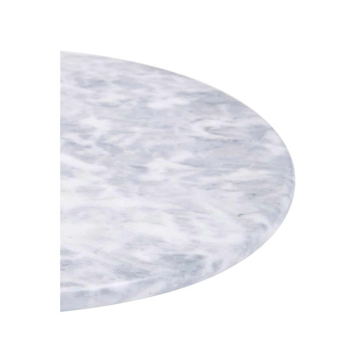 Grey Marble Cake Stand With Silver Handle