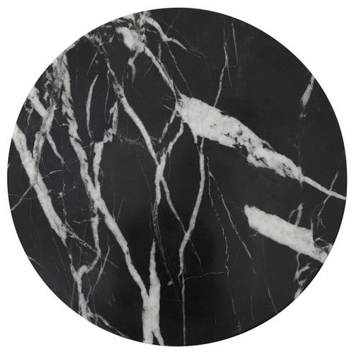 Marmore Black and Gold Marble Round Chopping and Serving Board