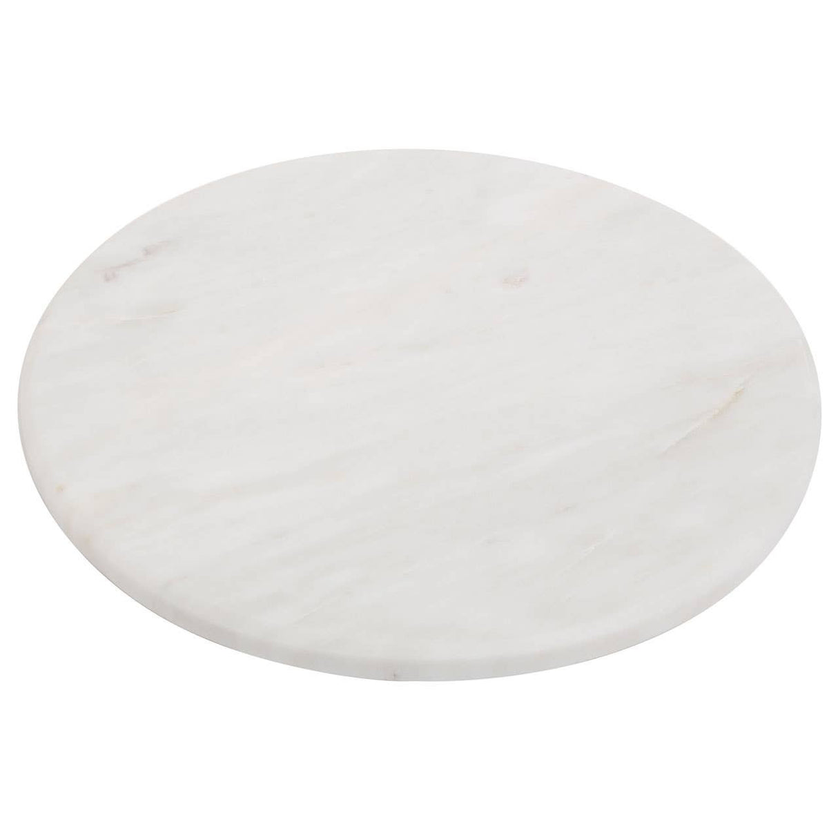 Kindia Round White Marble Chopping and Serving Board