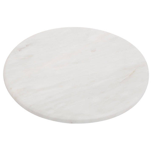 Kindia Round White Marble Chopping and Serving Board