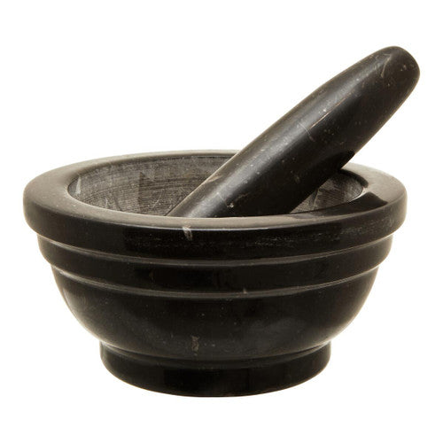 Brown Marble Mortar And Pestle