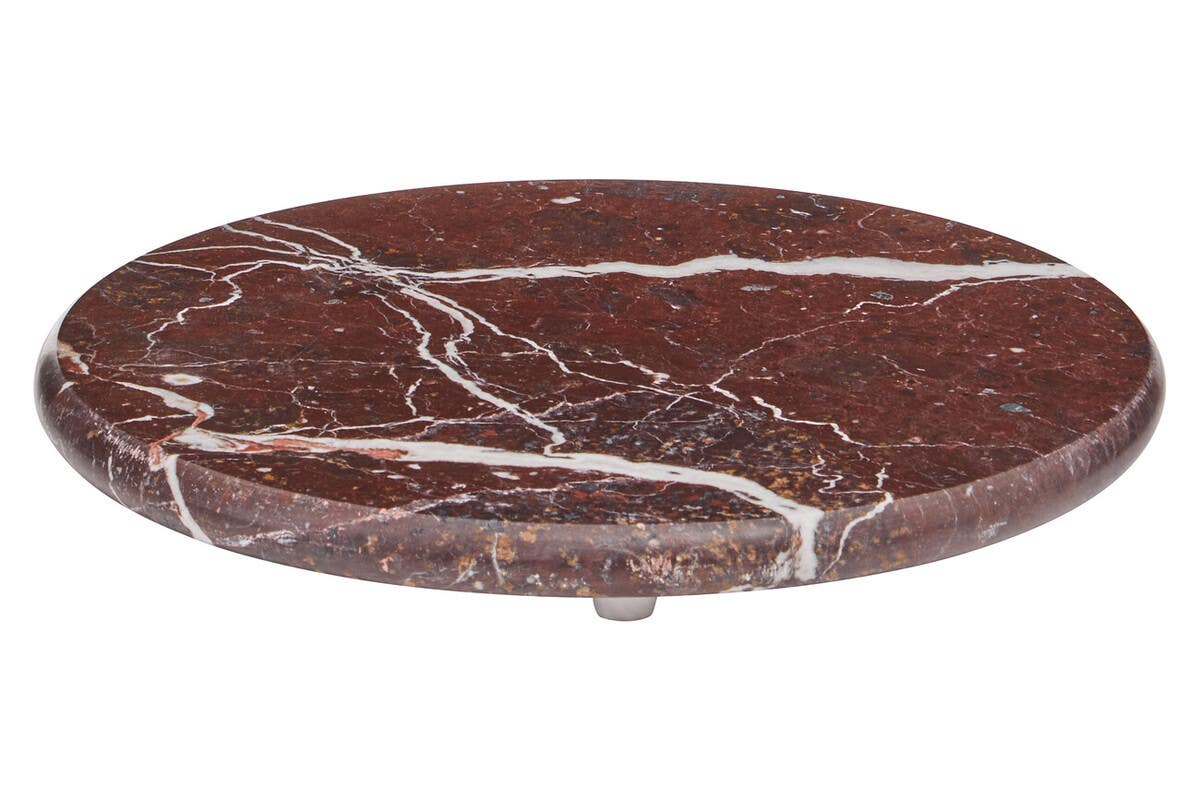 Salmo Red Marble Round Chopping Board
