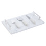 Marina White And Silver Cheese Knife Set