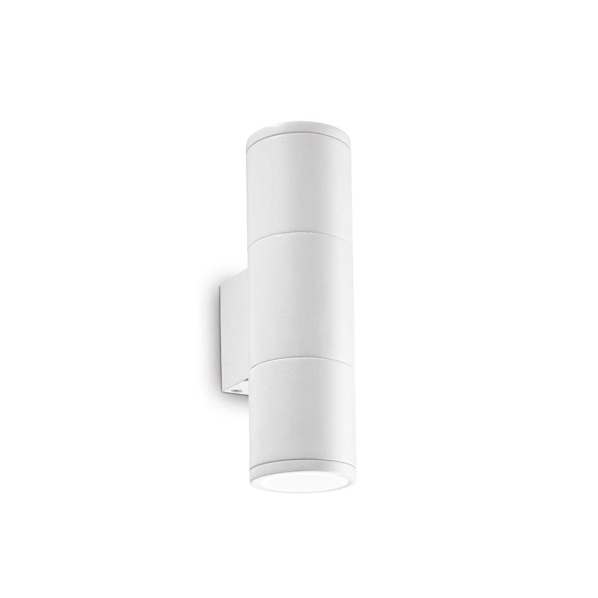 Outdoor Modern Twin Up/Down White Wall Sconce Light