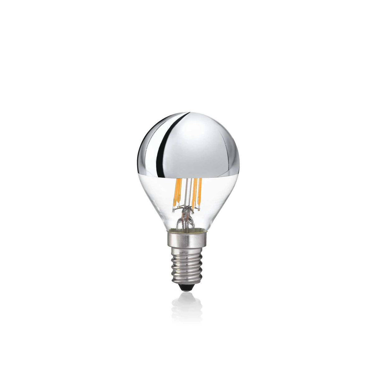 Classic Chrome E14 4W Globe Light Bulb