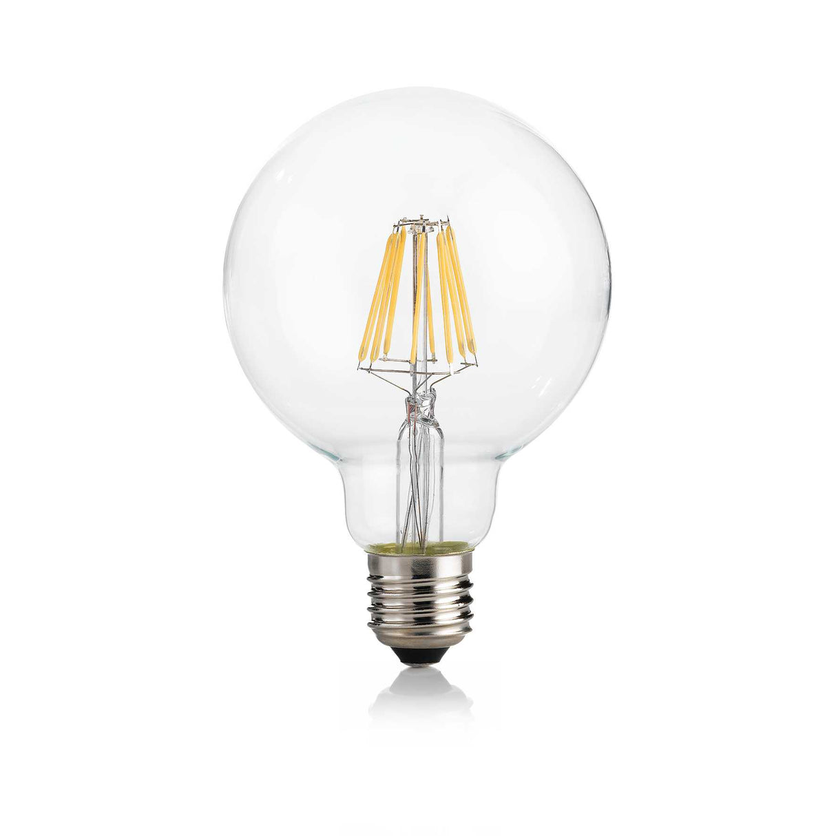 Vintage Globe E27 Filament Bulb 8W D95 Clear Warm White 3000K