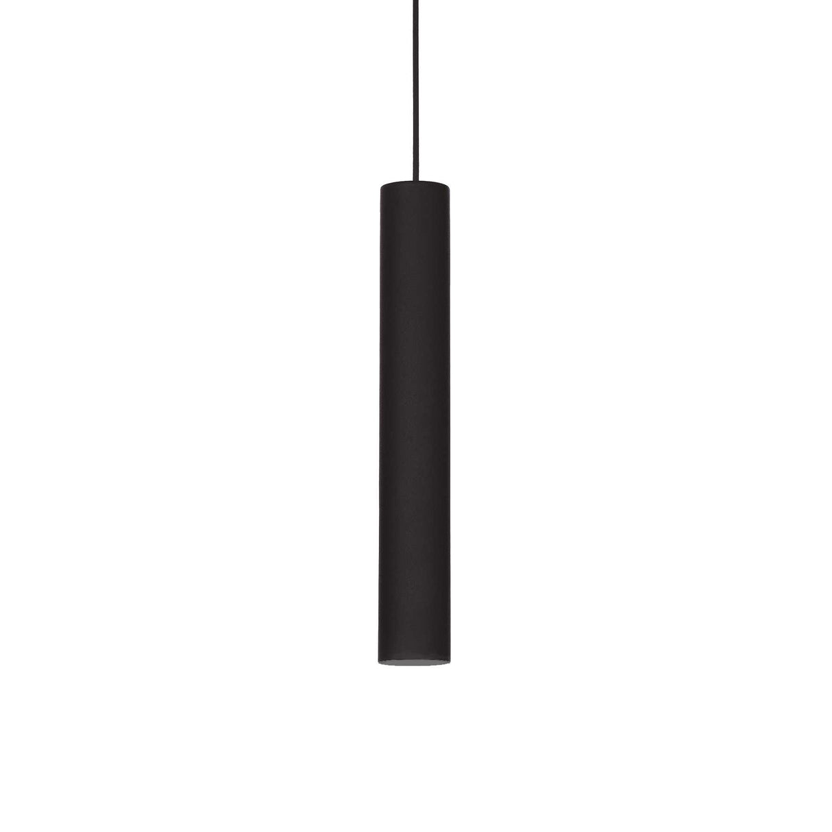 Sleek Black Contemporary Tubular Ceiling Spotlight GU10