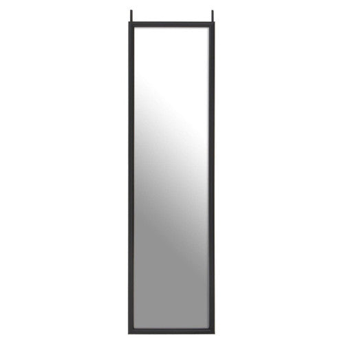 Mize Black Plastic Frame Over Door Mirror
