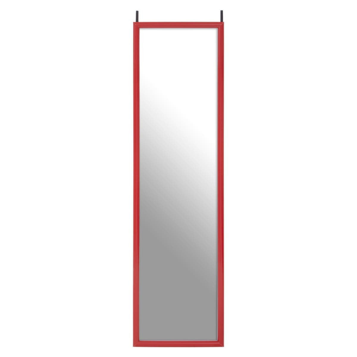 Vibrant Red Door Mirror Frame