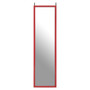 Vibrant Red Door Mirror Frame