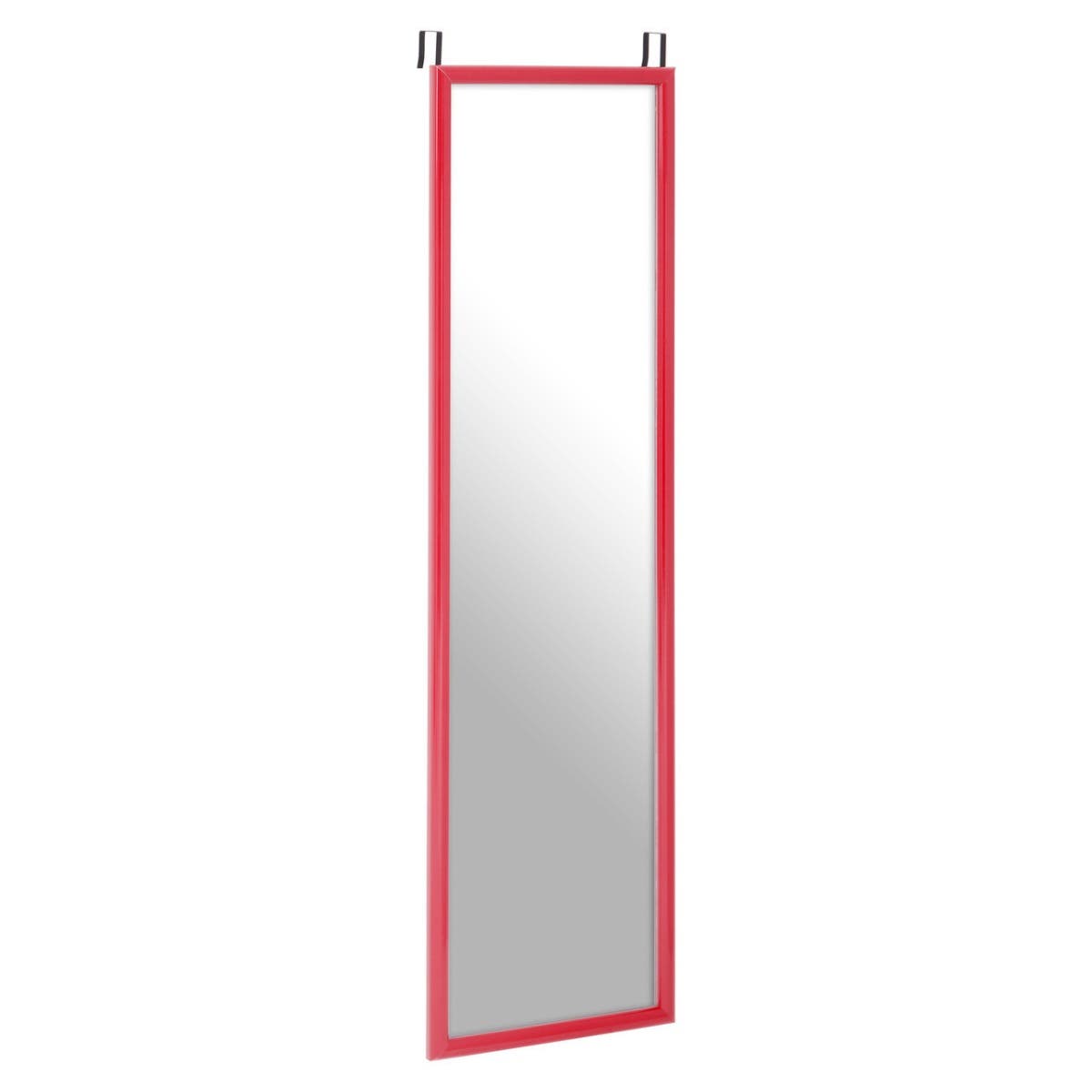 Hot Pink Plastic Frame Over Door Mirror