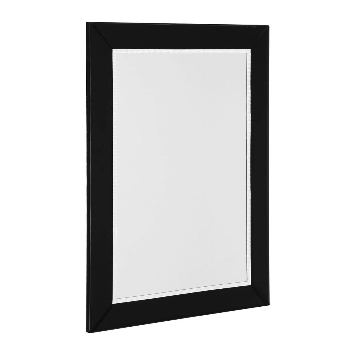 Black Mirror Bevelled Edge Wall Mirror