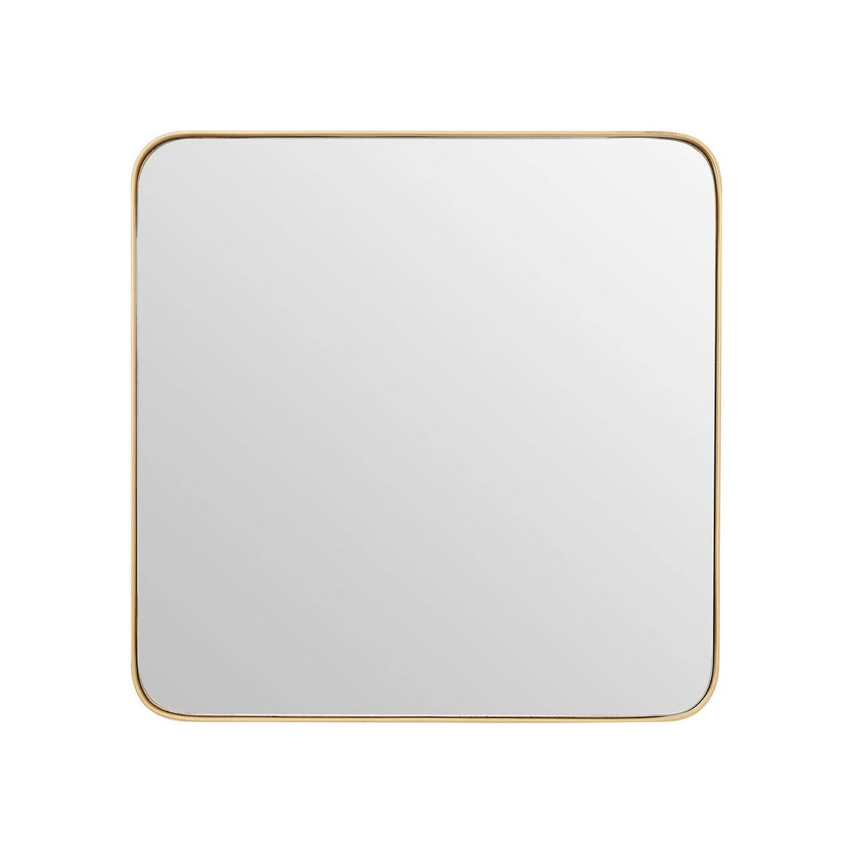 Medium Gold Finish Square Wall Mirror