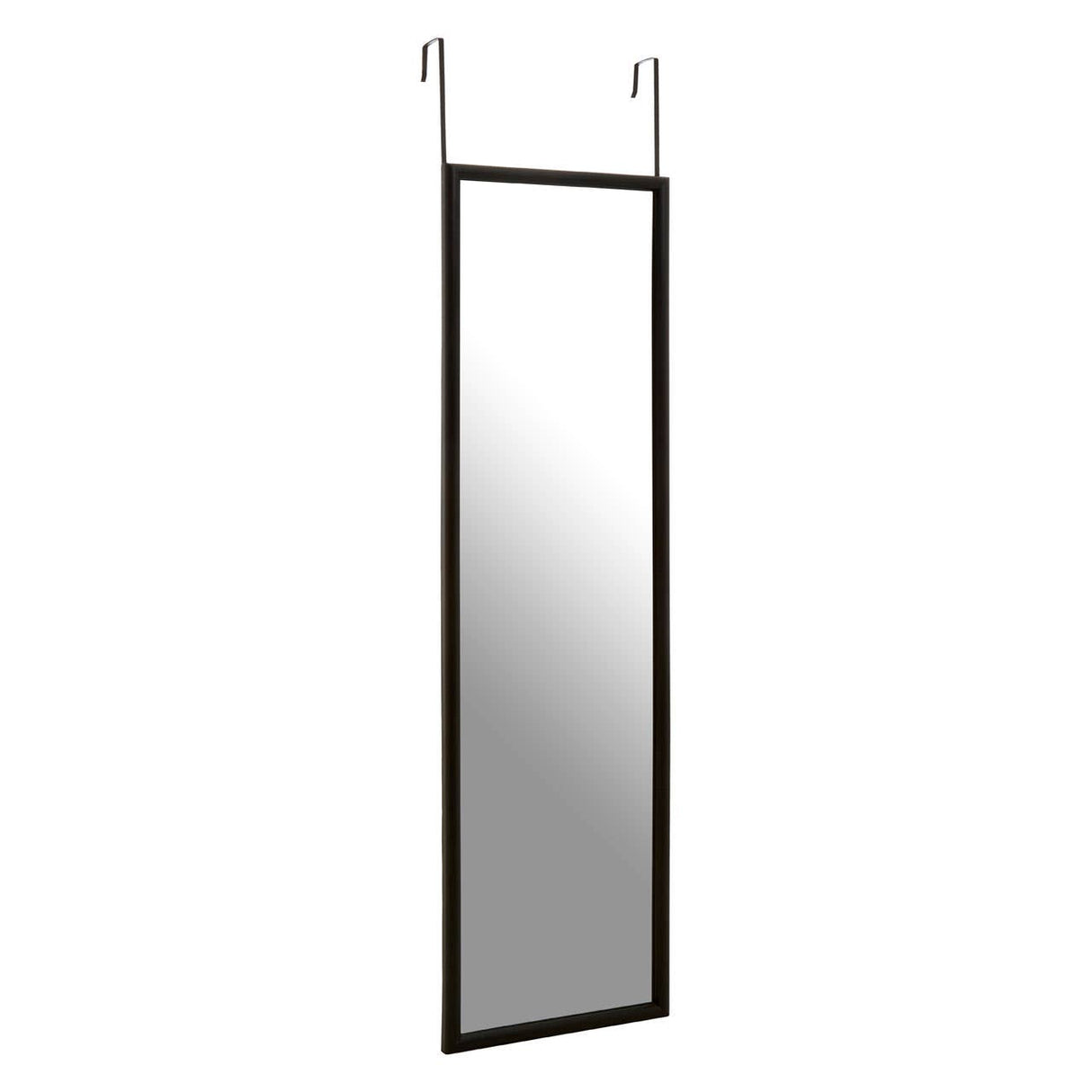 Over Door Grey Plastic Frame Mirror