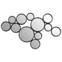 Persephone Large Black Finish Wall Mirror