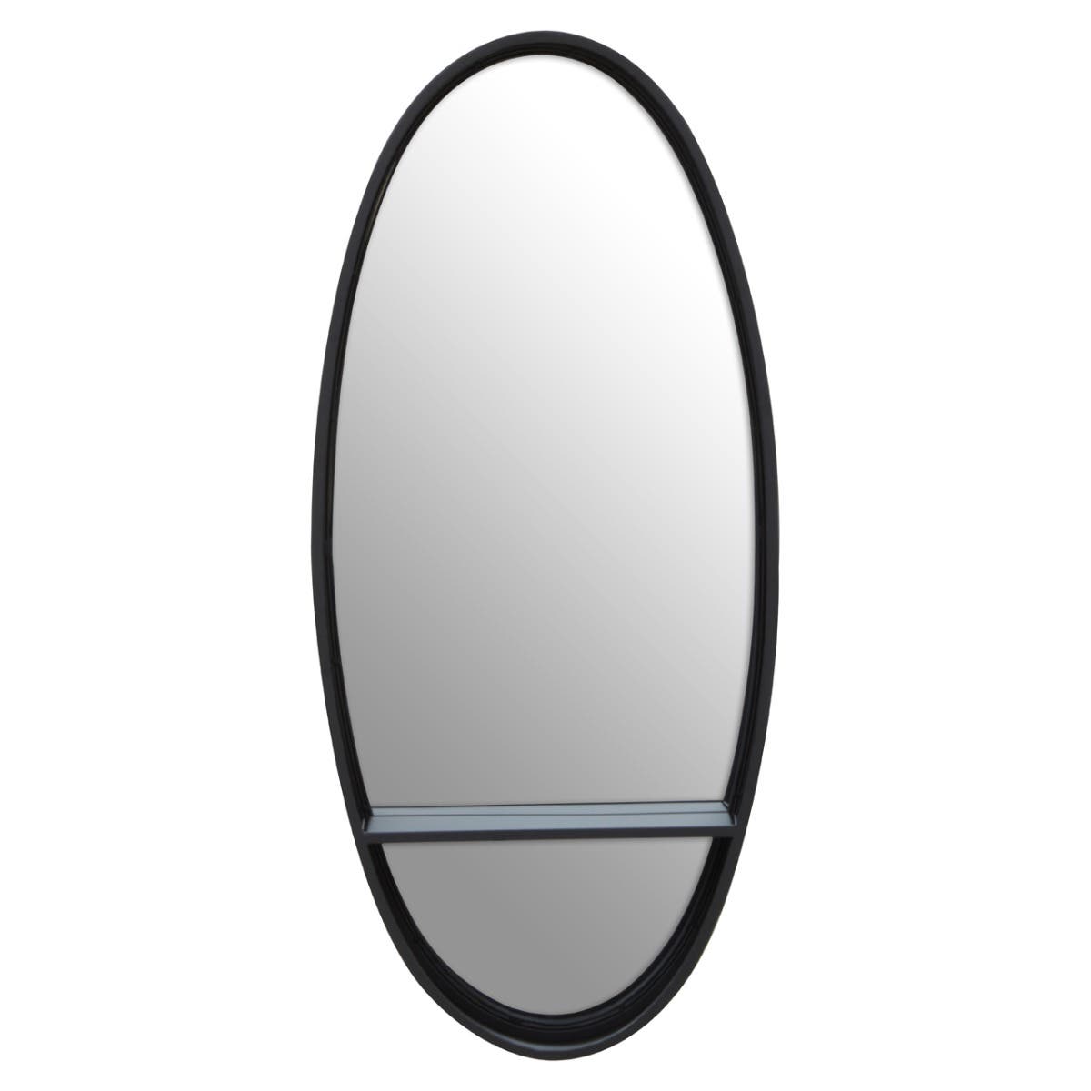 Avento Black Oval Wall Mirror