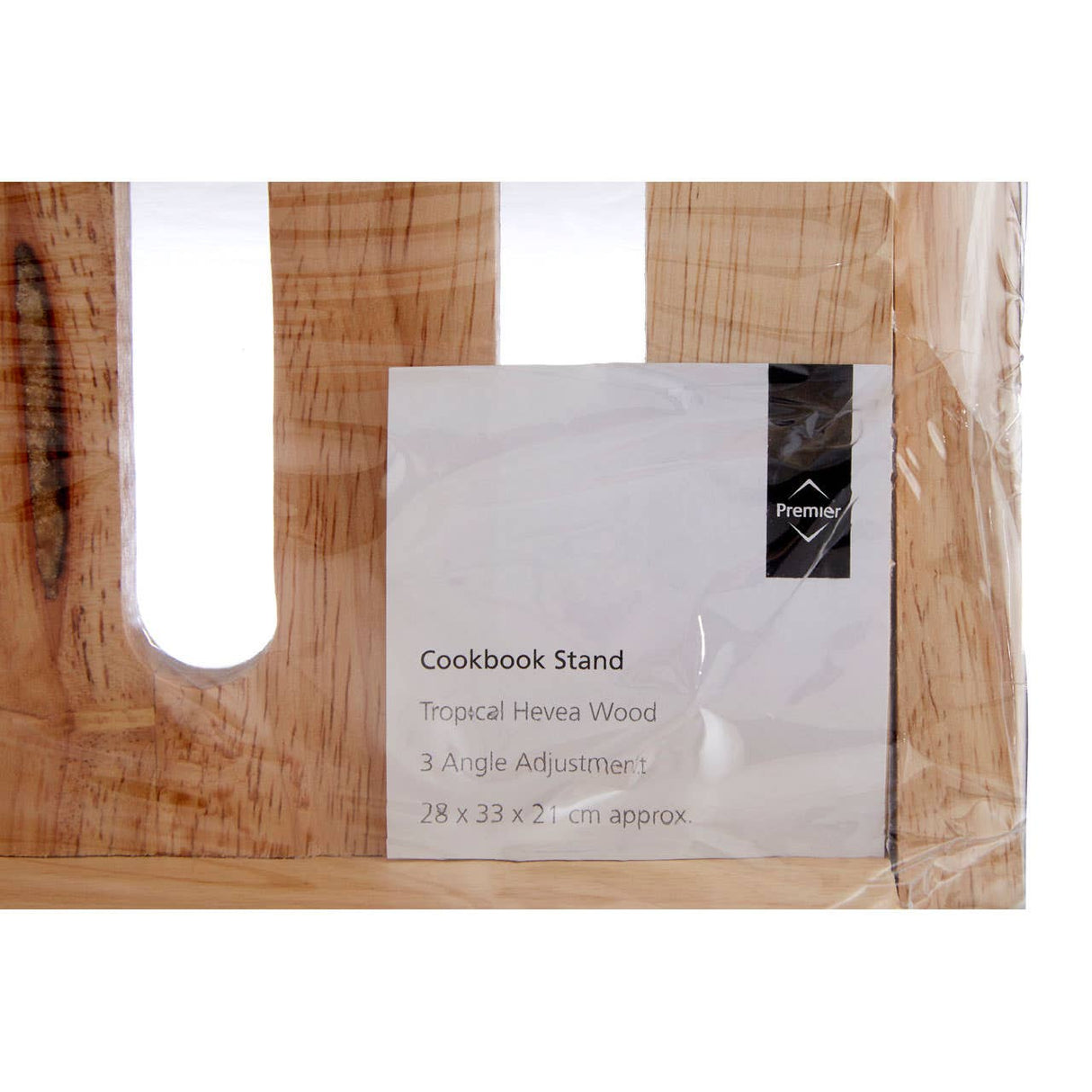 Tropical Hevea Wood Cookbook Stand