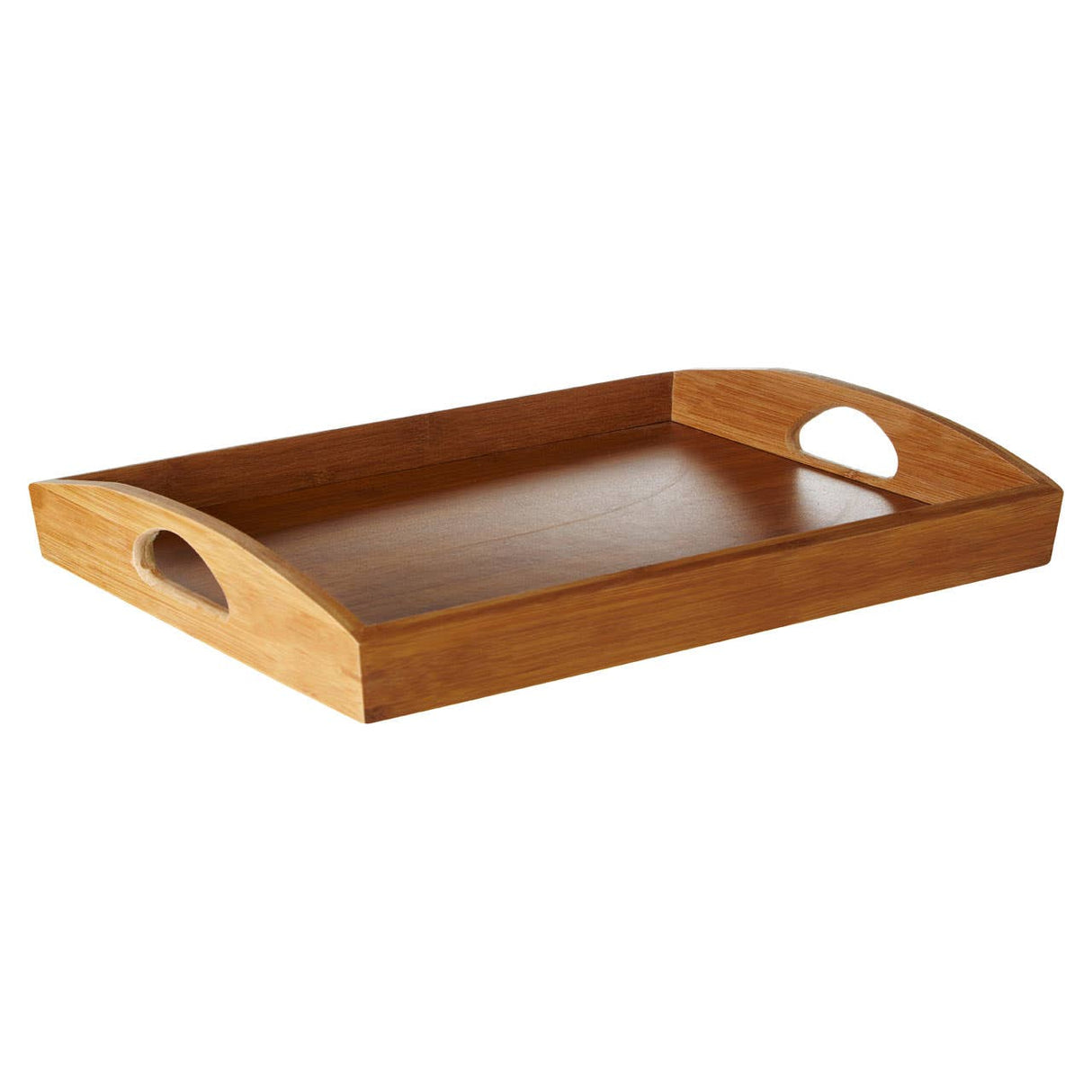 Bamboo Serving Tray With Handles