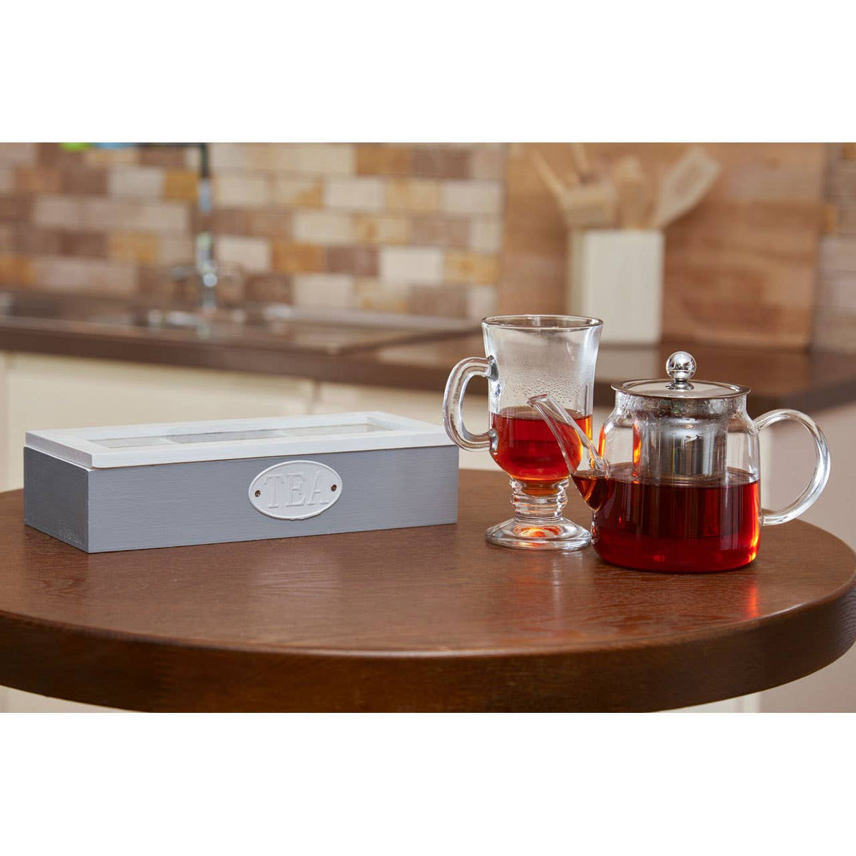 3 Compartment Tea Storage Box