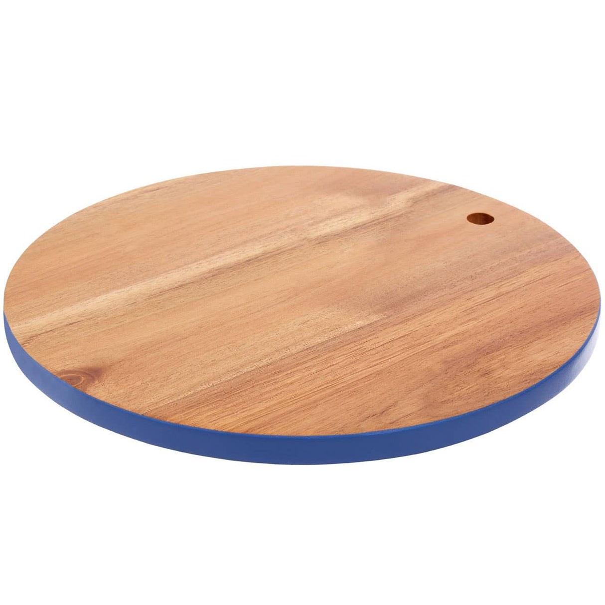 Socorro Round Blue Edge Chopping Board