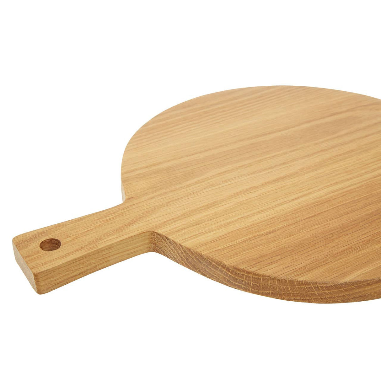 Round Oak Wood Paddle Chopping Board