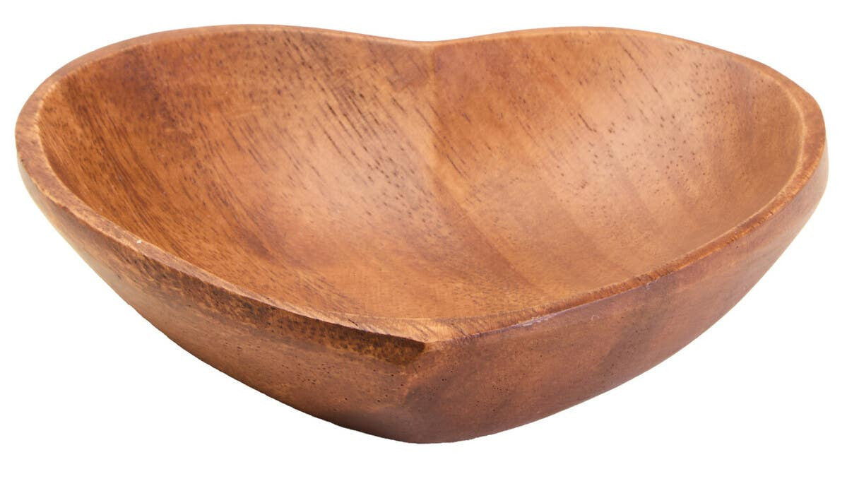 Kora Acacia Heart Shape Serving Dish
