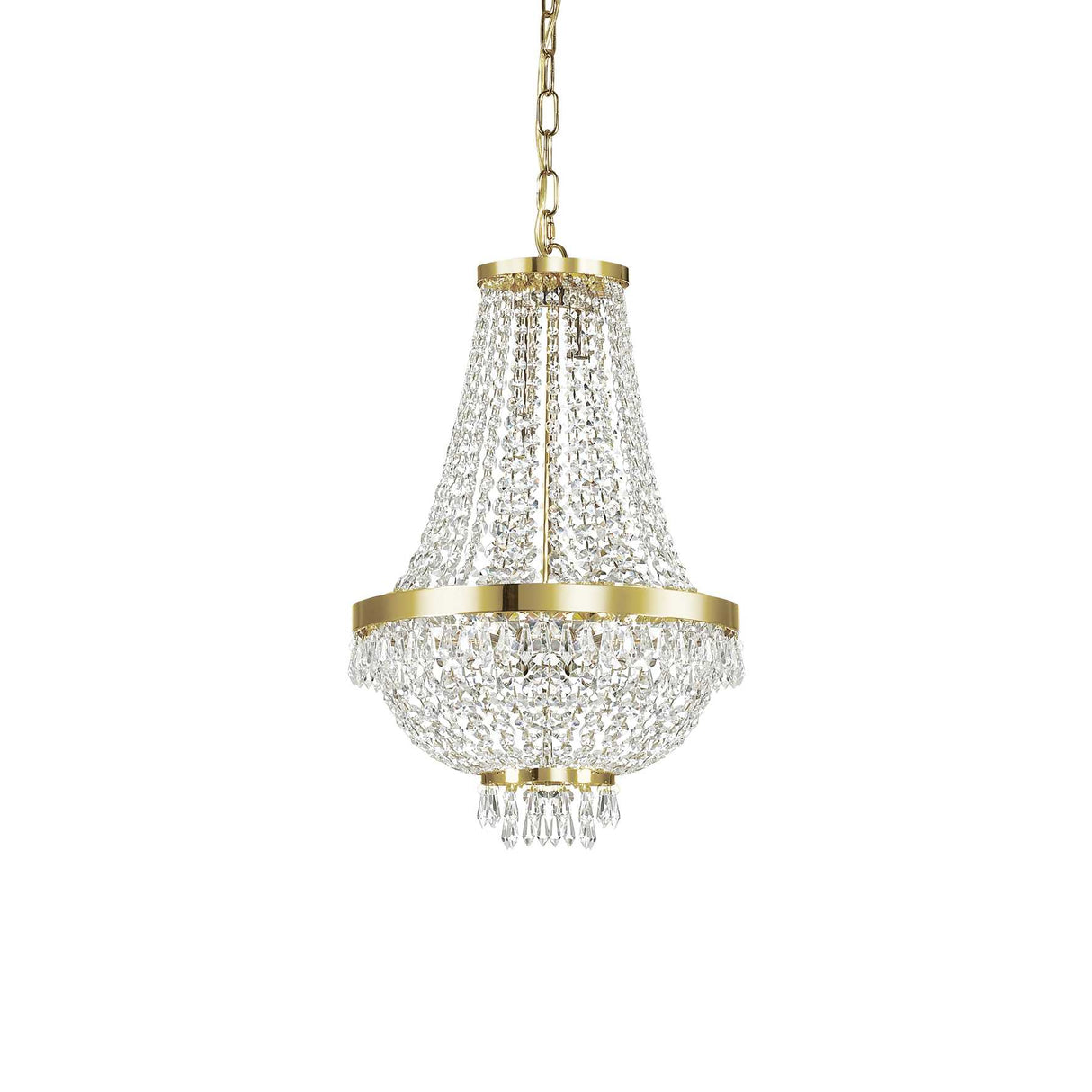 Golden Lux Caesar Pendant Light with 6 Bulbs