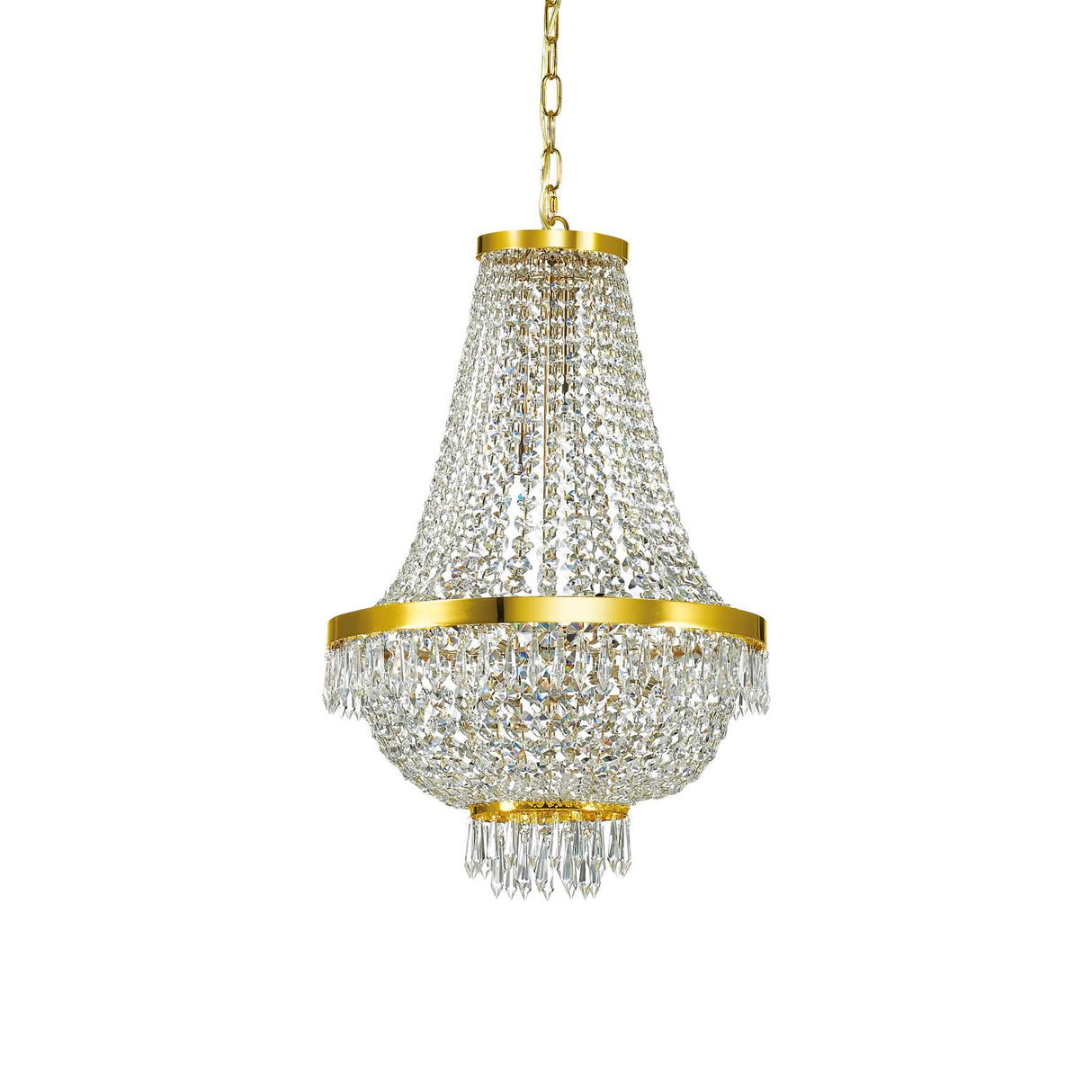 Elegance 9 Light Pendant in Gold