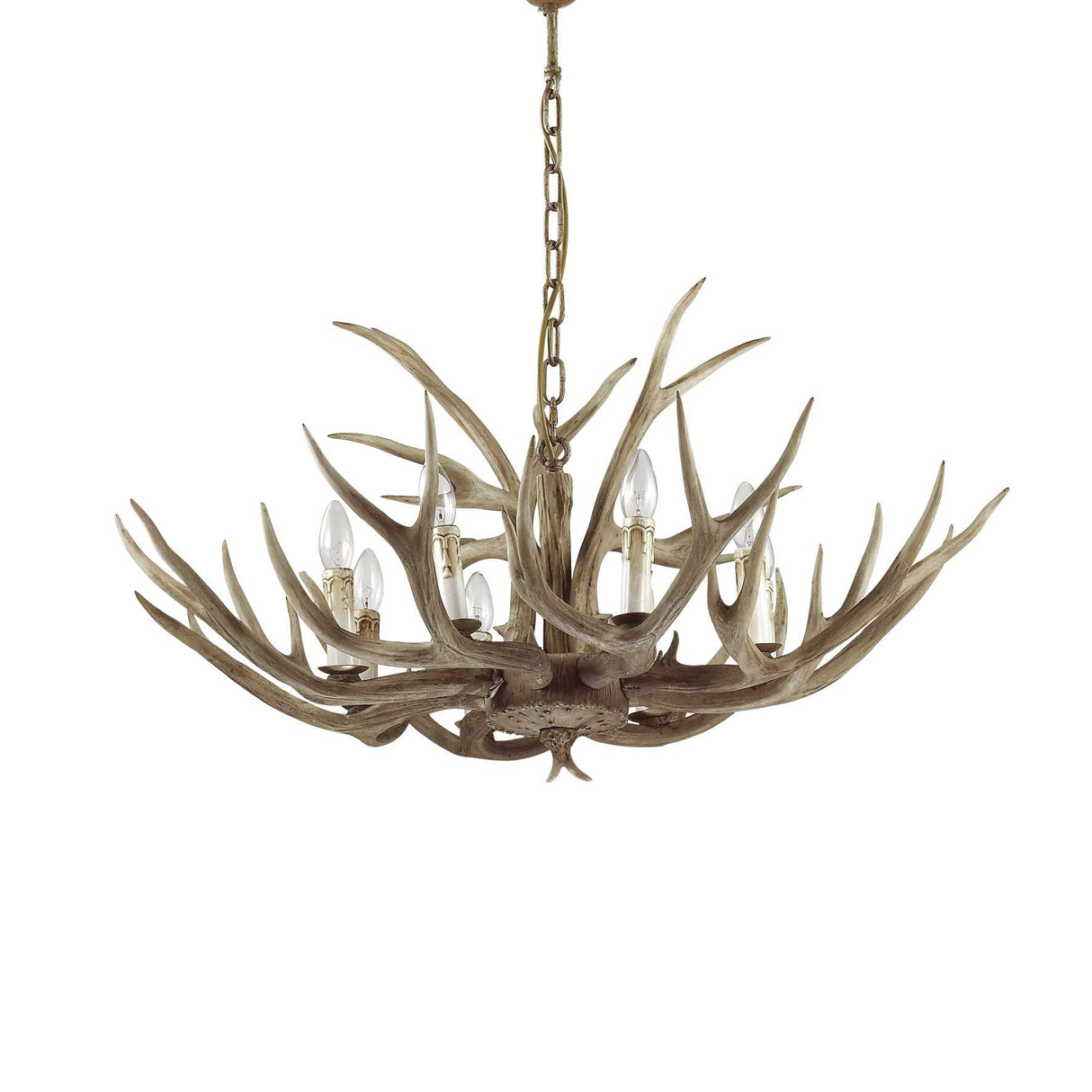 Grand Chalet 8-Light Antler Chandelier
