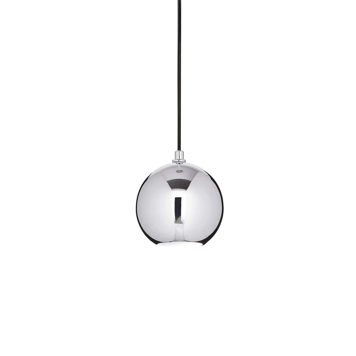 Elegant Modern Single Pendant Light in Chrome Finish