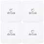 Charm "Drink" Coasters - Set Of 4