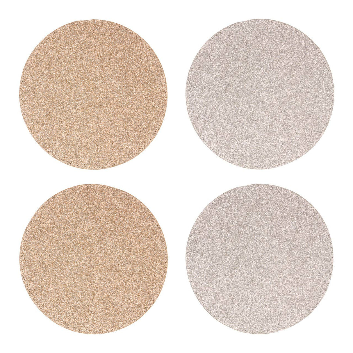 Reversible Gold And Silver Glitter Placemats