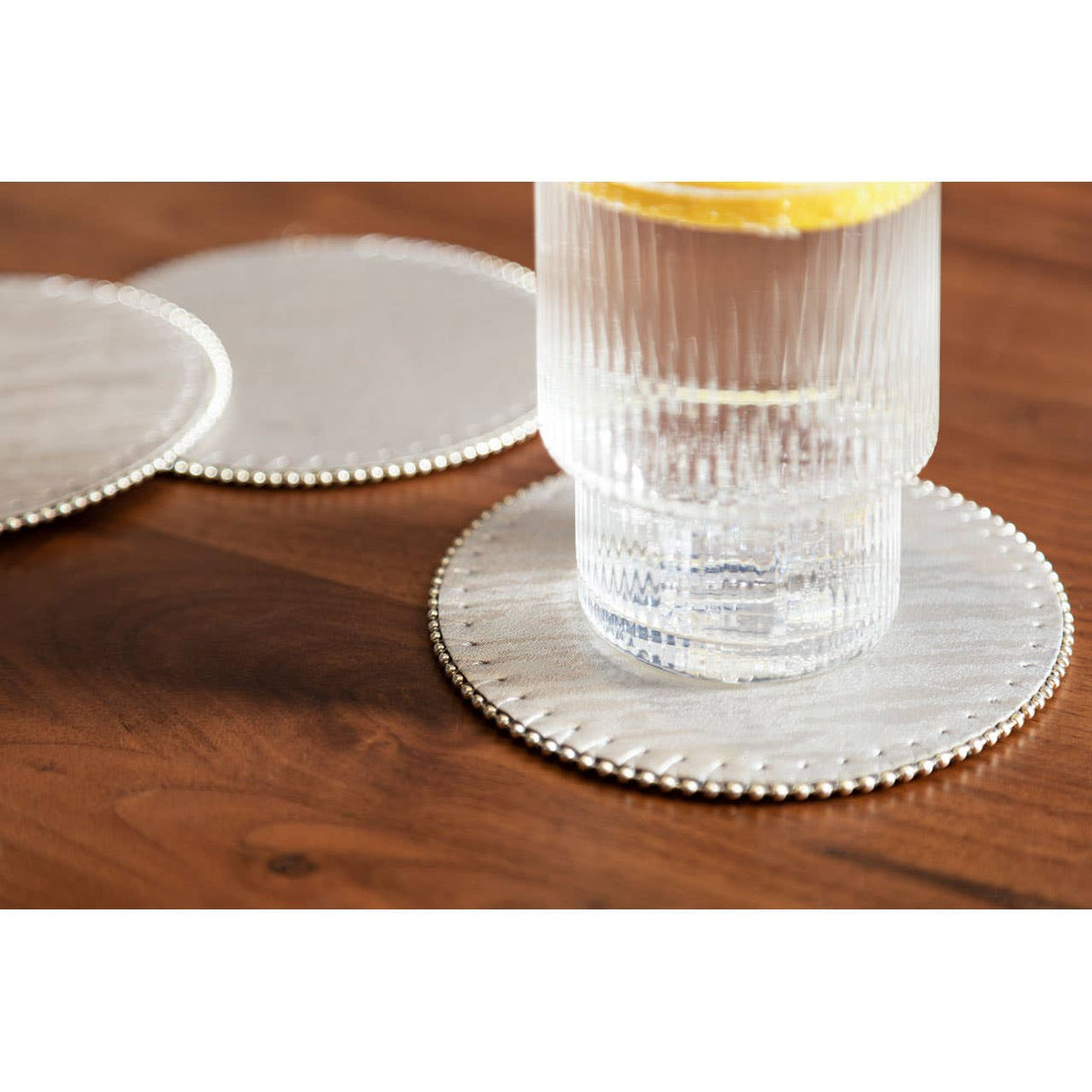Knightsbridge Set Of 4 Round Coasters
