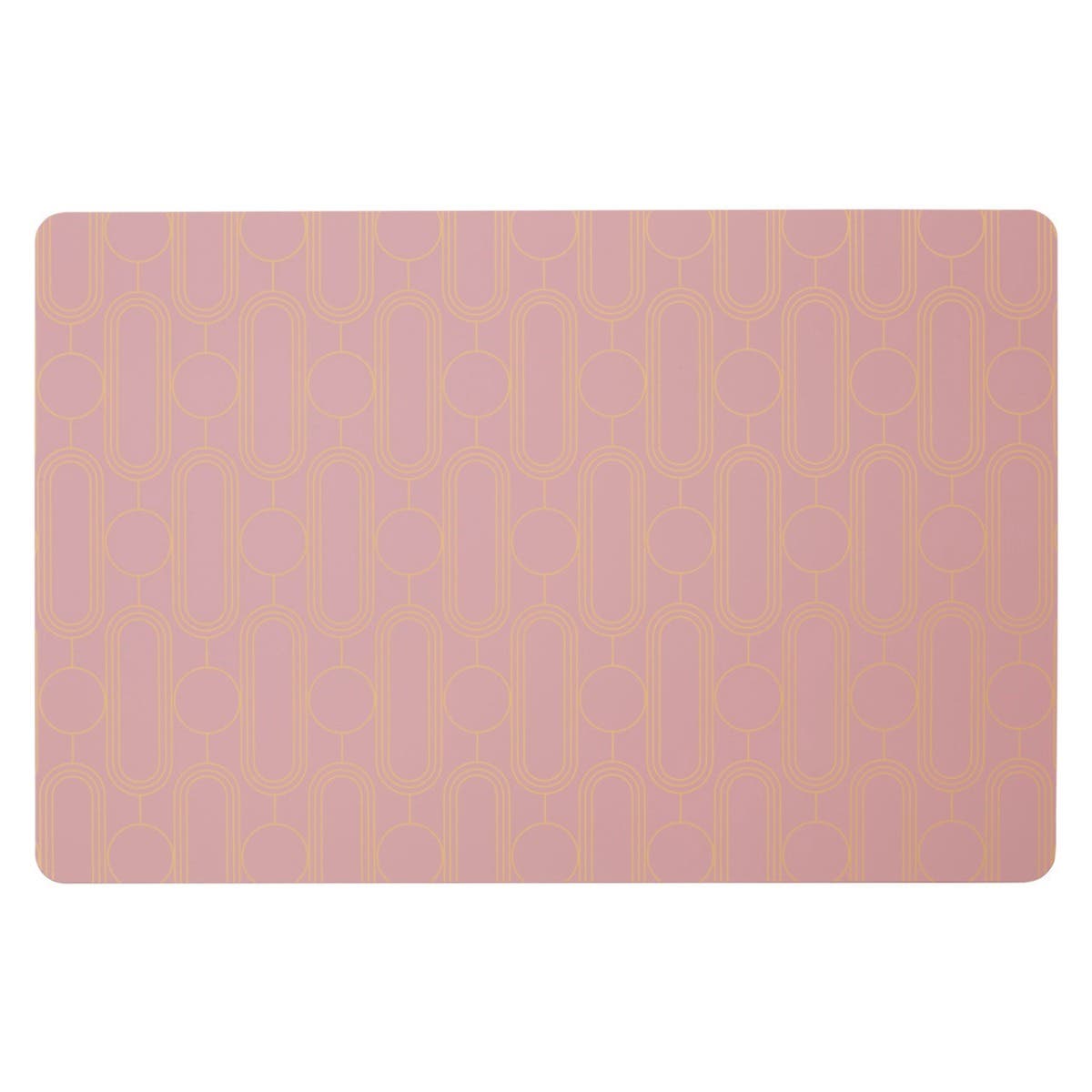4Pc Frosted Deco Pink Placemats